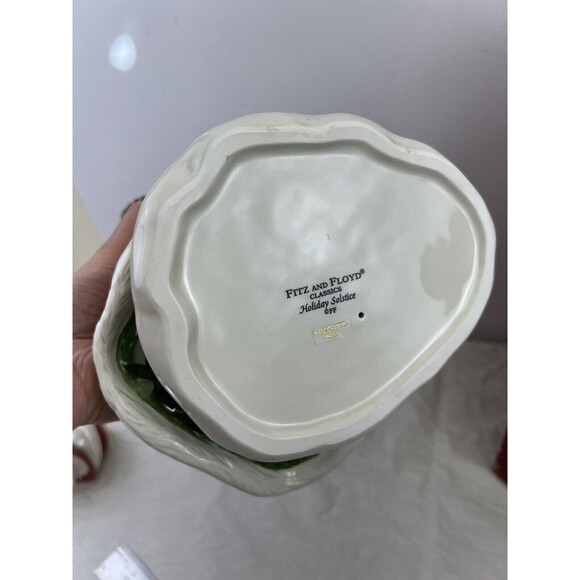 Fitz And Floyd Solstice Santa Handcrafted Christmas Teapot 12” 2005 New Open Box - Picture 14 of 16